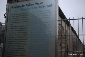 ￼Um dos trechos restantes do Muro