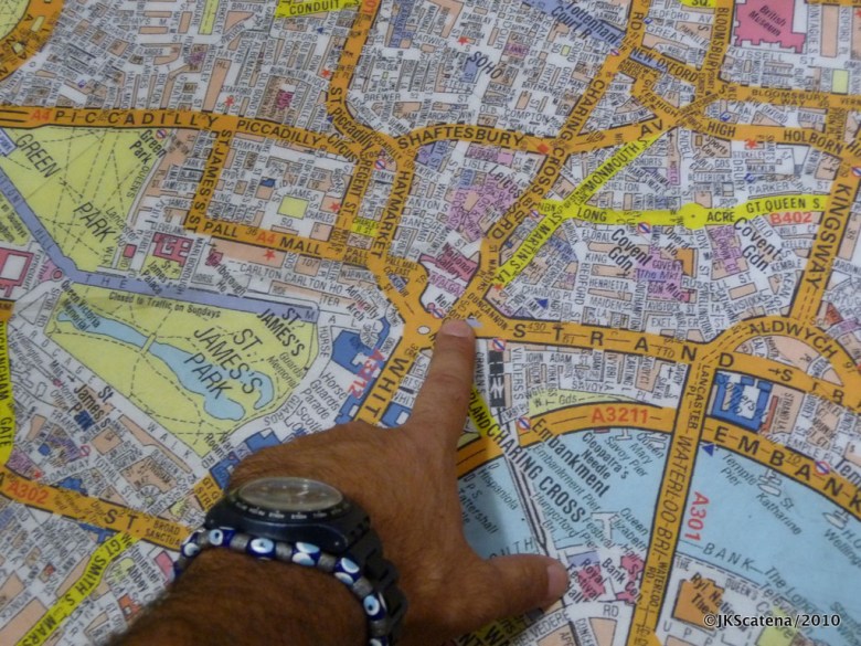 London: Stanfords Bookstore, Map