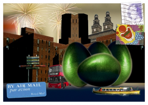 Welcome to Eggtown: Kinda weird, ain’t it? Sittin’ on porches, drinking coffee out of mugs?