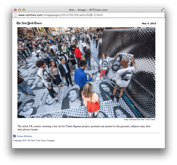 Meu poster no NY Times